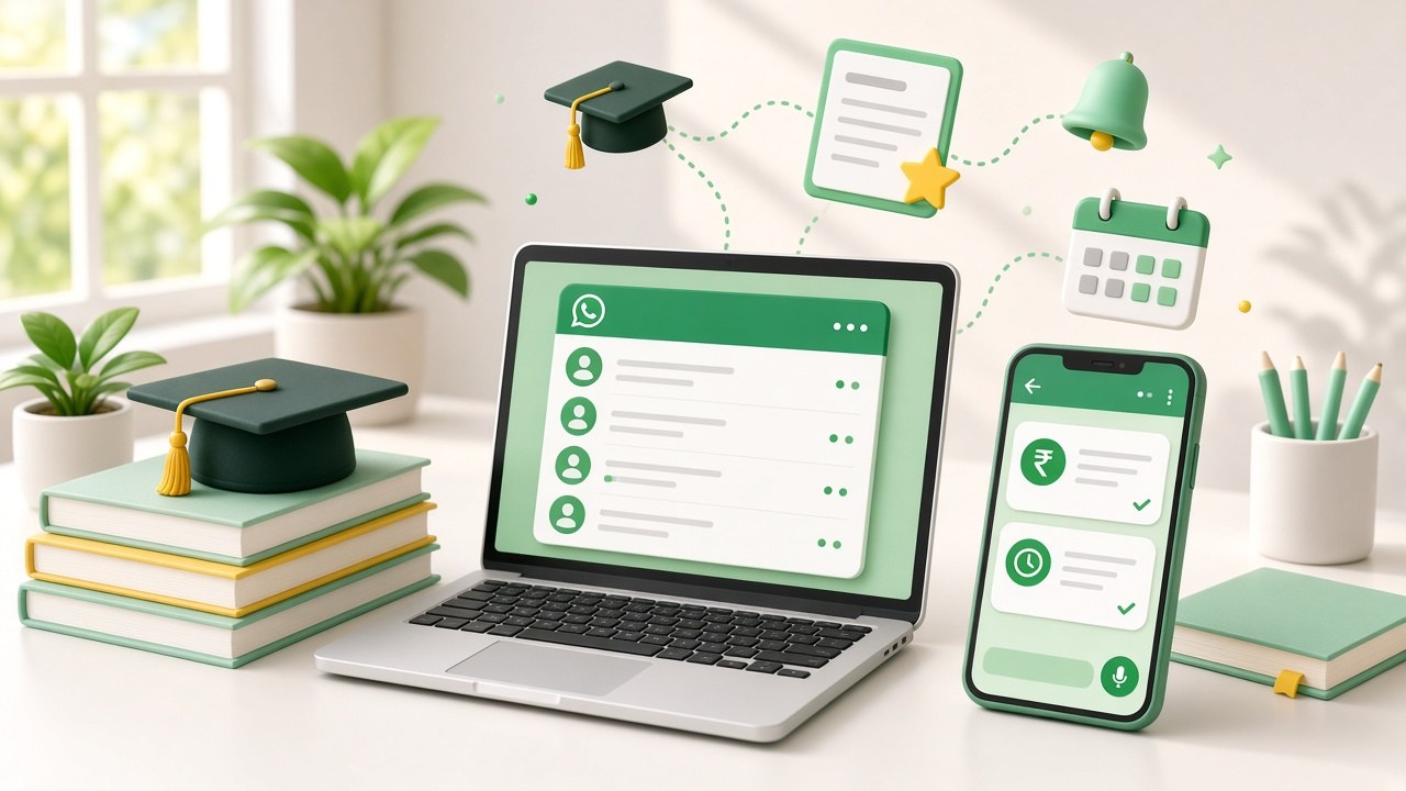You are currently viewing WhatsApp for Coaching Institutes and Schools: Admissions, Fee Reminders and Parent Updates