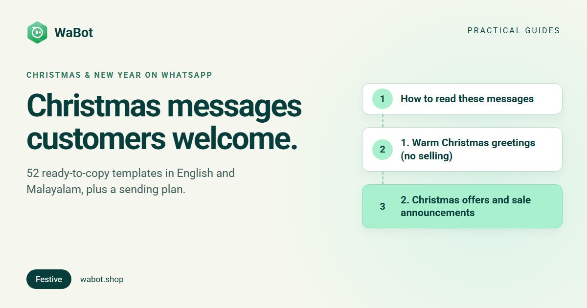 You are currently viewing Christmas WhatsApp Messages for Business: 50+ Templates (2026)