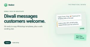 Read more about the article Diwali WhatsApp Messages for Business: 36 Templates (2026)