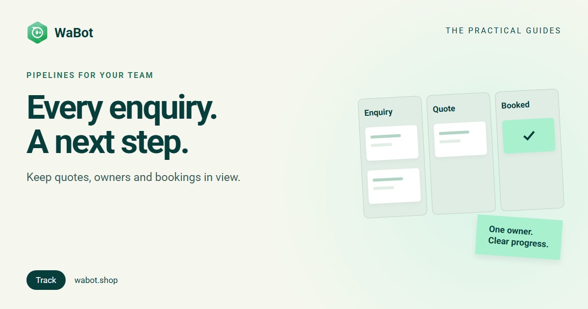 You are currently viewing From WhatsApp Enquiry to Booking: How to Use WaBot Pipelines