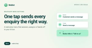 Read more about the article WhatsApp Business Menu Buttons That Route Every Enquiry