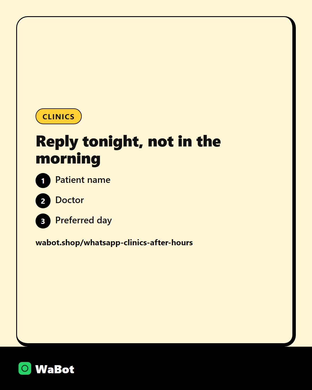 You are currently viewing What clinics should reply on WhatsApp after hours