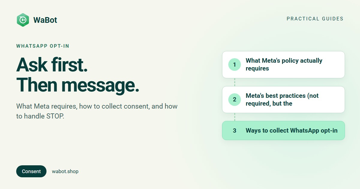 You are currently viewing WhatsApp Opt-In: Meta’s Rules, Examples and Wording (2026)