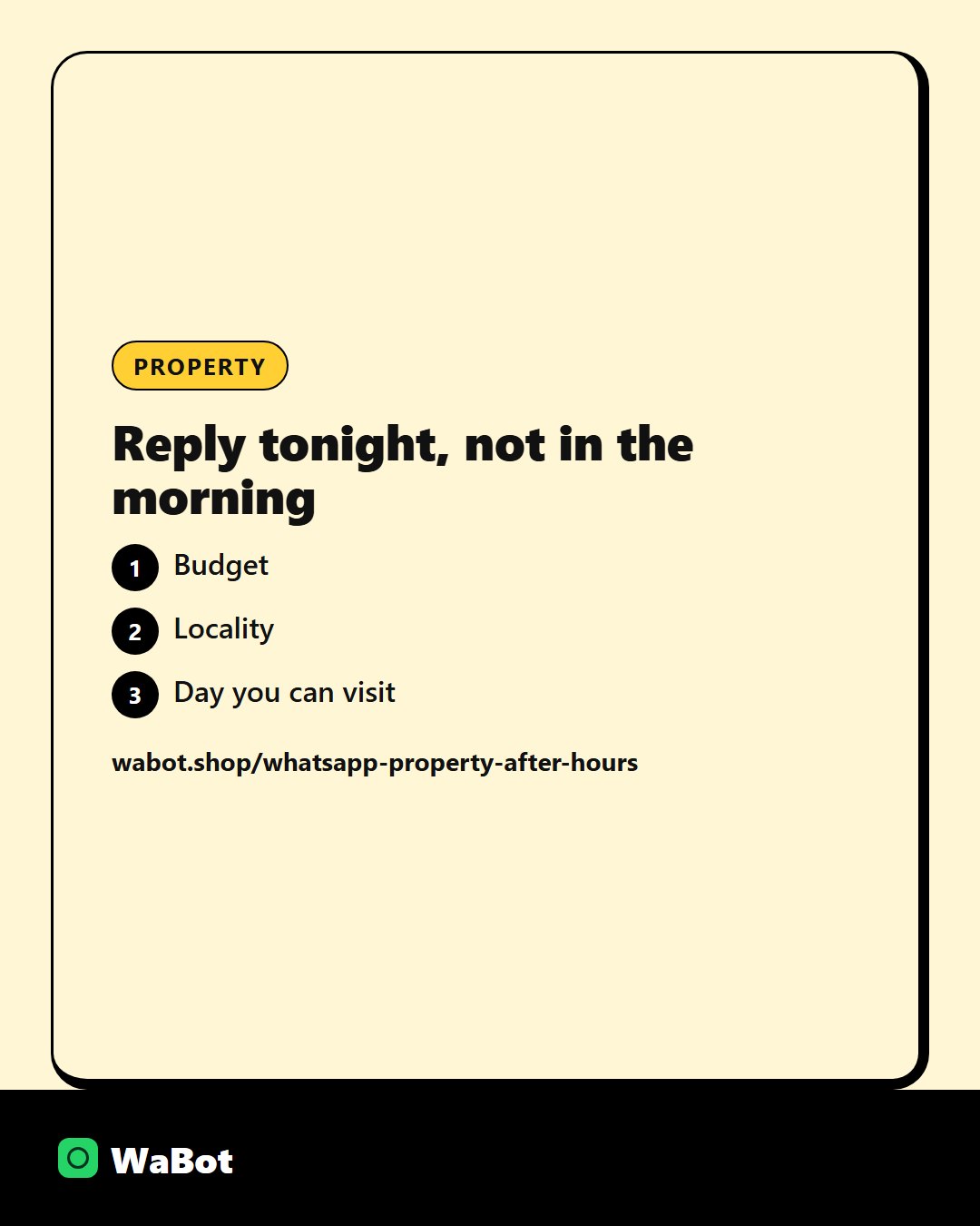 You are currently viewing What real estate brokers should reply on WhatsApp after hours