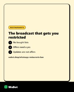 The WhatsApp mistake that gets restaurants and cafes restricted