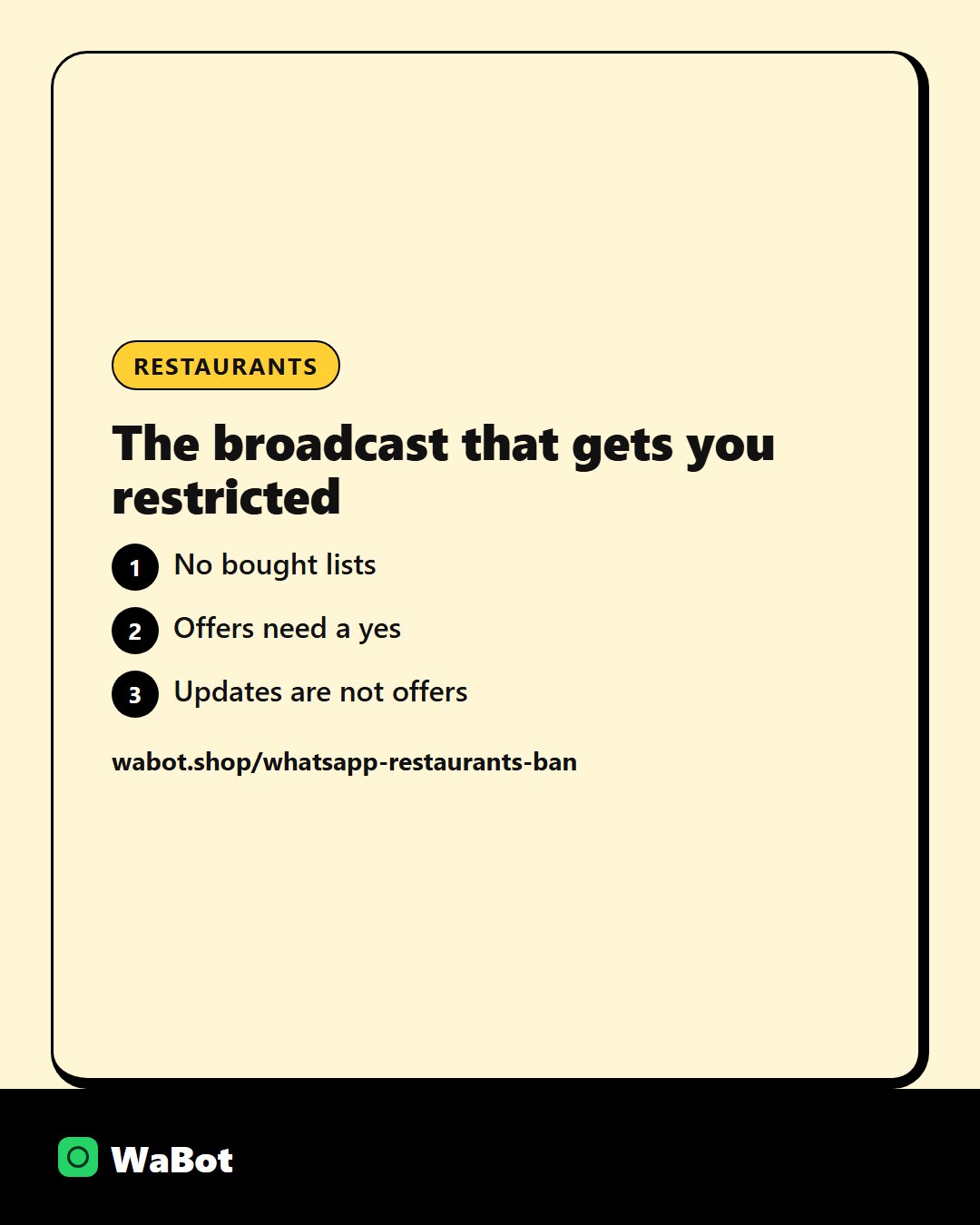 You are currently viewing The WhatsApp mistake that gets restaurants and cafes restricted