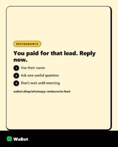 Send a Facebook lead form for party bookings straight to WhatsApp