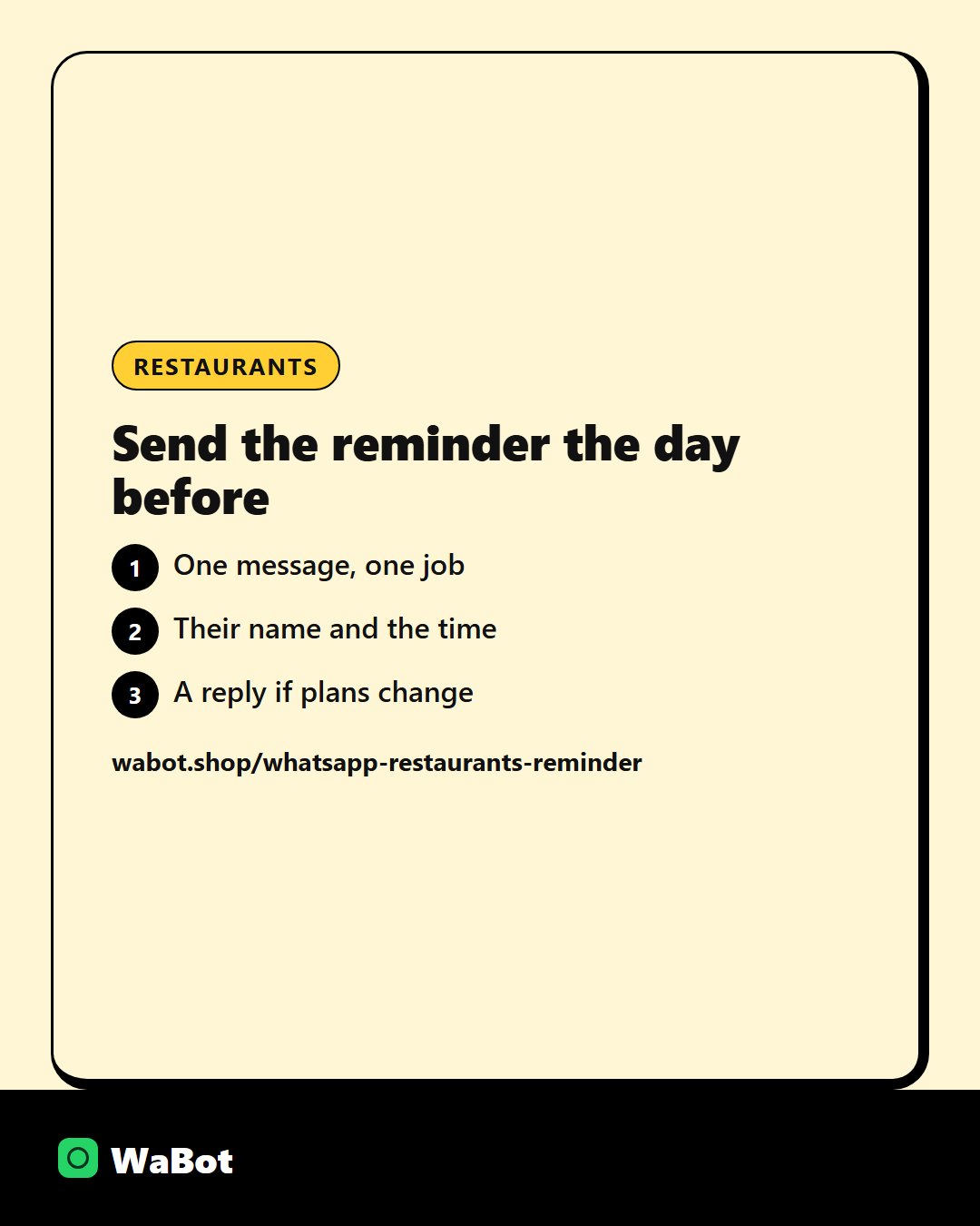 You are currently viewing Table reminder template for restaurants and cafes
