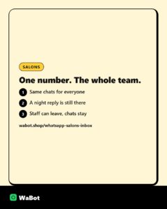 Read more about the article One WhatsApp number for a salon