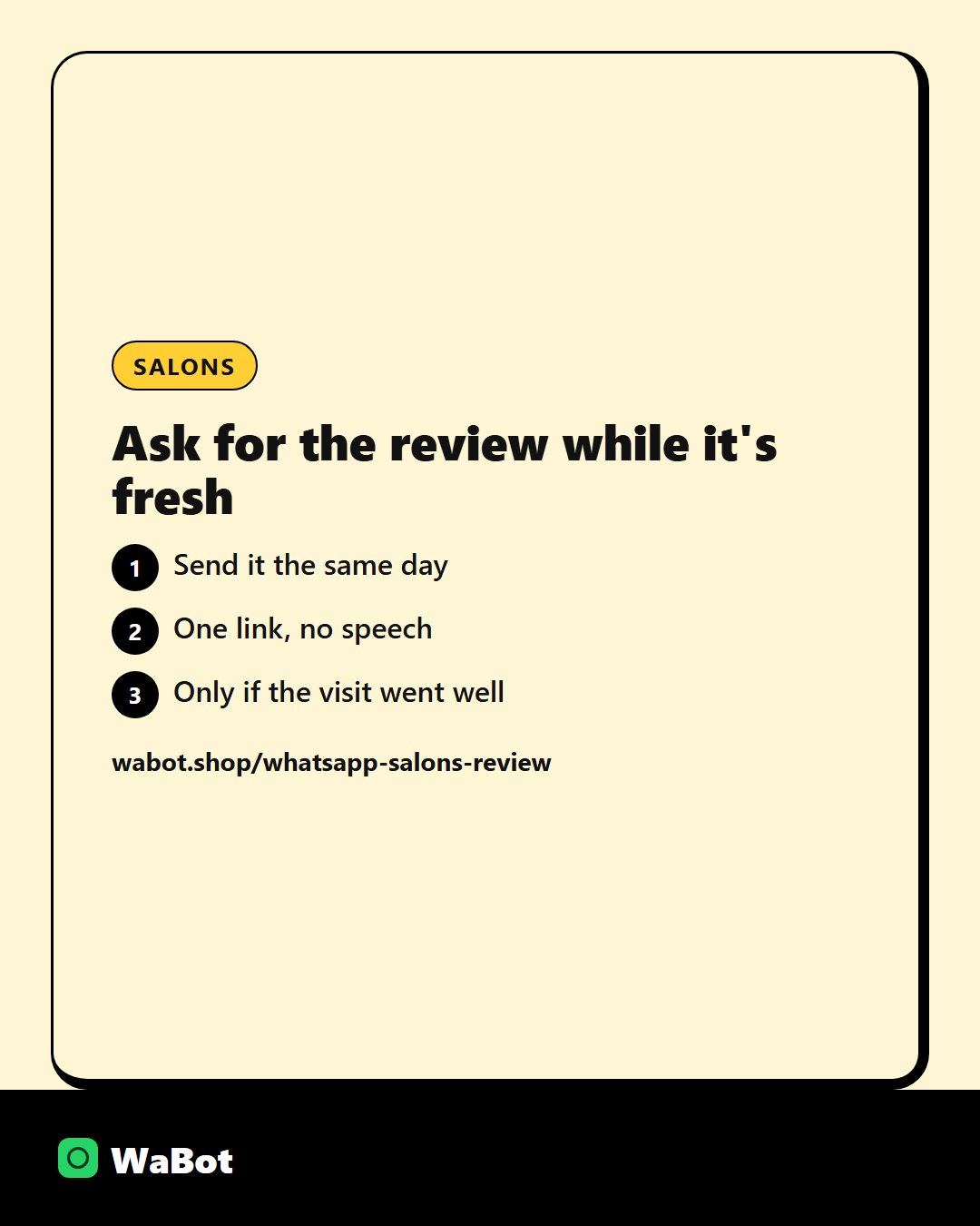 You are currently viewing Google review message for salons and spas