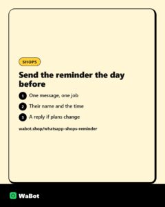 Read more about the article Order-ready message template for retail shops