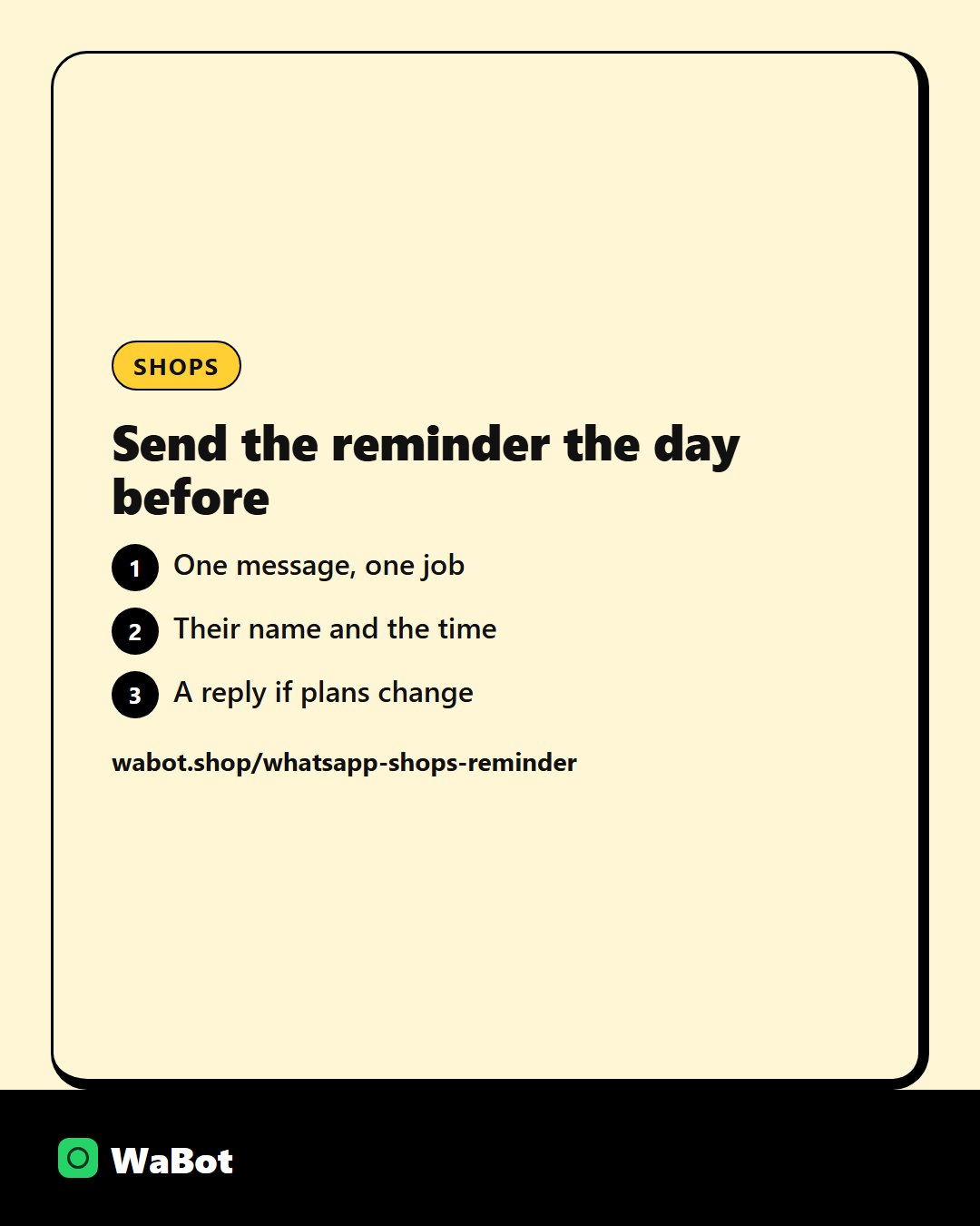 You are currently viewing Order-ready message template for retail shops
