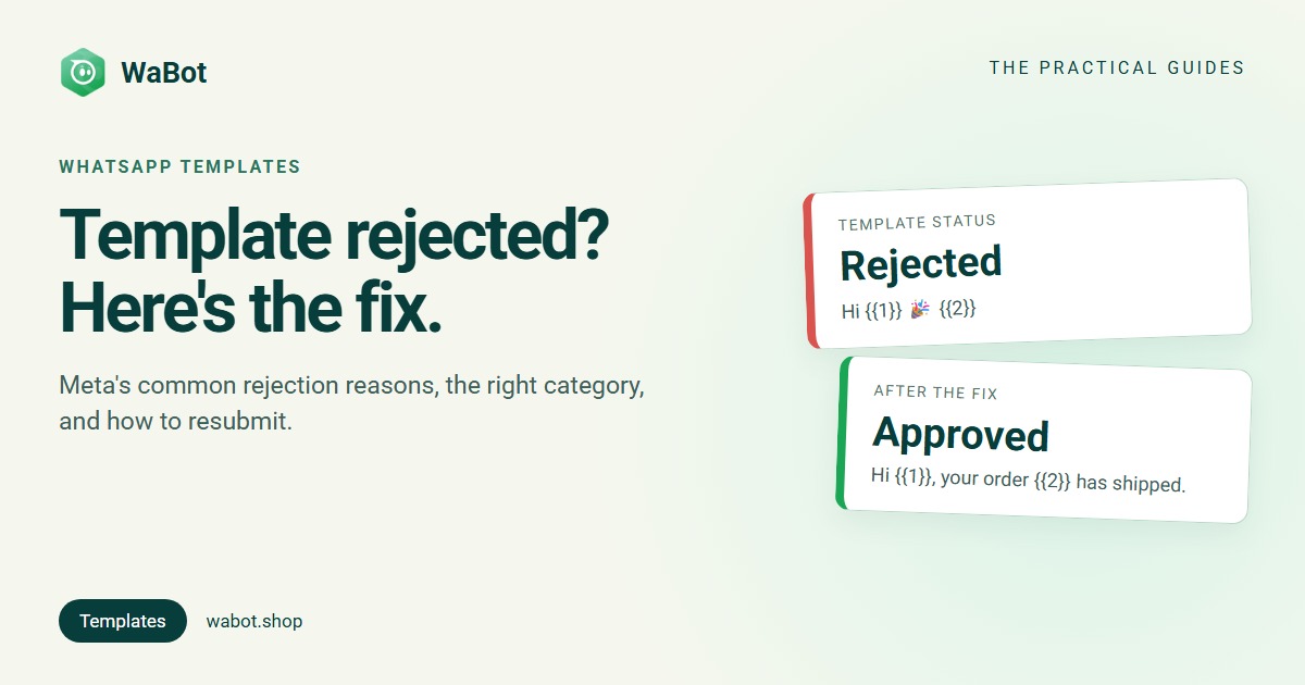 You are currently viewing WhatsApp Template Rejected? Reasons and How to Fix It