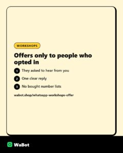 How car workshops should send offers on WhatsApp